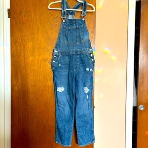 Gap Denim Distressed Overalls